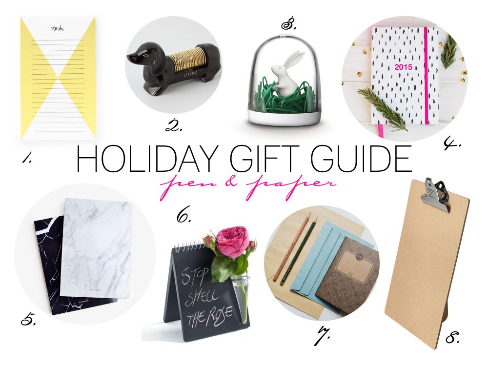 holiday gift guide - pen & paper